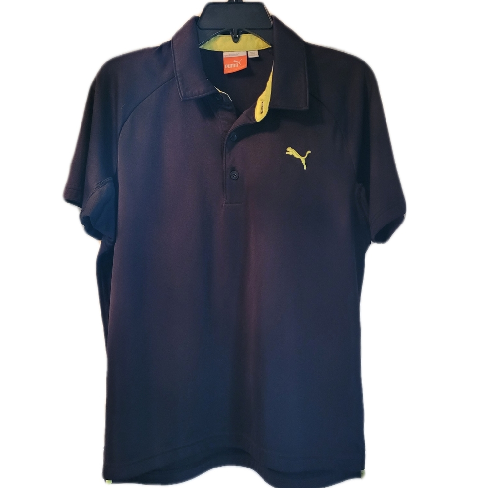 Puma Women's Golf Polo Shirt Size Small Black - Picture 1 of 7
